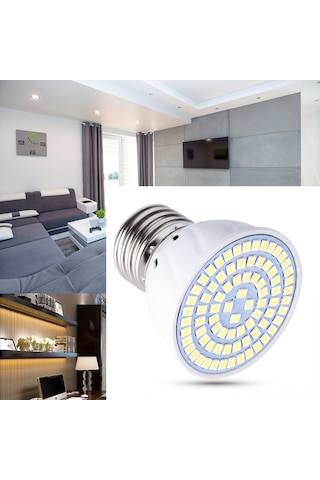 Fosenze 220v E27 Led Isınma Lambası, 60 Led Işık Kaynağı, 180 Derece Açılı Sıcak Beyaz Isı Lambası