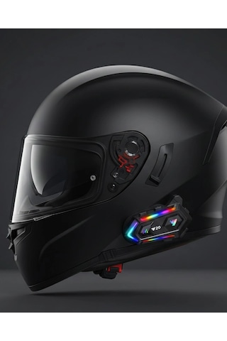 Mey İthalat Yeni Nesil Bluetooth 5.3 Motosiklet Intercom Rgb Işıklı 1000m Mesafeli