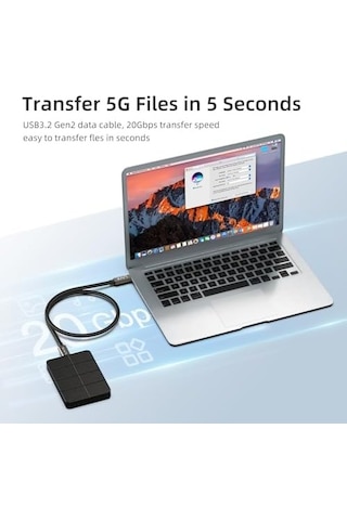 Ultra Usb C To Usb C Kablo 240w Pd 3.1 Hızlı Şarj, 20gbps Veri Transferi, 4k 60hz Görüntü Aktarımı, Usb 3.2 Gen2 Type-c Kablo Ult 200, Santimetre