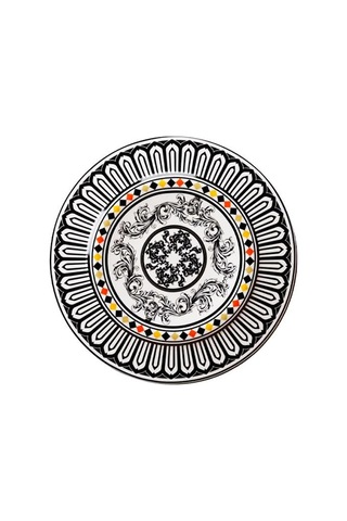 Lucky Art Margery Bone Porselen Barok Desenli 6 Lı Tabak Seti 20 Cm Lyhd 537