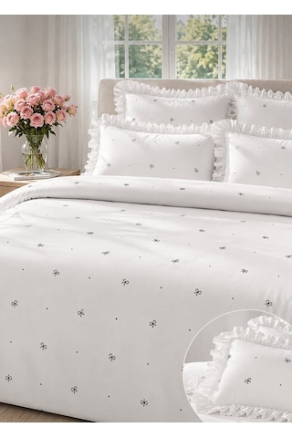 Uçkan Home Soft Elegance %100 Pamuk Çift Kişilik Nevresim Seti -UCZ-36