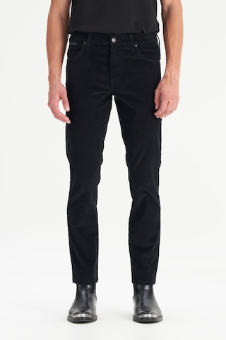 Wrangler Erkek Texas Slim Kadife Pantolon Black Black