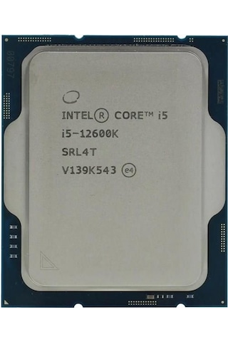 Intel Core İ5 12600k 20mb 10çekirdekli O/b Uhd Vga 1700p 125w Kutusuz+fansız