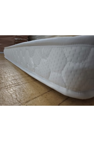 Tam Ortopedik Sünger Yatak 12 Cm Tek Kişilik Bebek Yatak Model:beyaz3131 70 x 110 CM