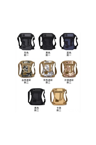 Youtek Siyah Deri Filmi Outdoor Çok Amaçlı Bacak Çantası - Bisiklet, Taktik, Spor, Luya Balıkçılığı - 20l Altı Siyah