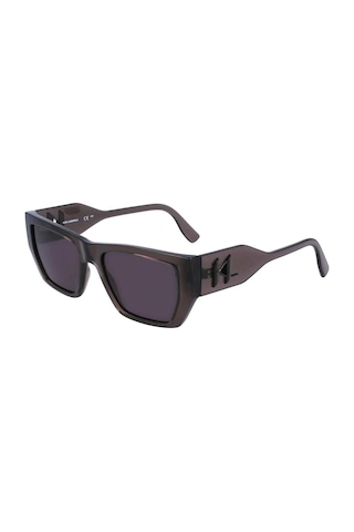 Karl Lagerfeld Kl6123s 020 54 Unisex Dikdörtgen Şeffaf Füme Kemik Güneş Gözlüğü