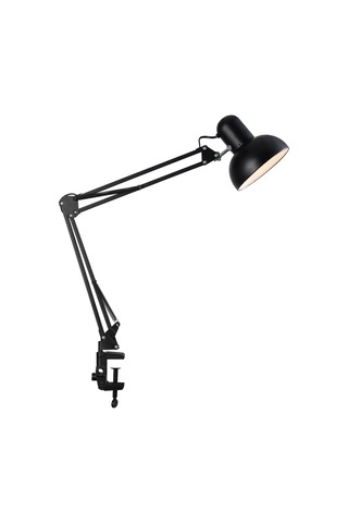 Perro Mandallı Siyah Ders Çalışma Masası Lambası Siyah