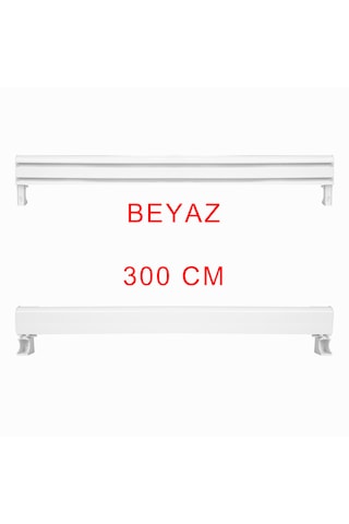 Dekoratif Perde Kornişi Alüminyum Dekoratif Ray Korneşi 300 Cm