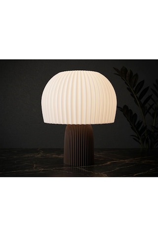Xena Model - Led Abajur - Masa Lambası - Usb 5v İle Çalışır - Slim Led Aydınlatması Dahildir - Dekoratif Lamba - Renk Seçenekli - Mantar Lamba Çok Renkli
