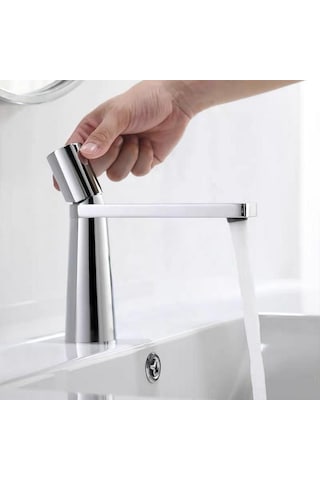 Arco Kısa Lavabo Bataryası Parlak Krom