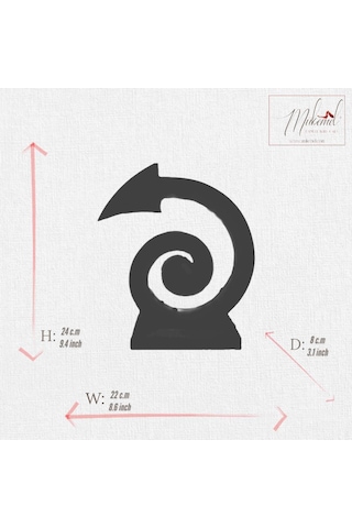 Zarif Mermer Spiral Ok Lambası - Ev Ve Ofis İçin Modern Aydınlatm