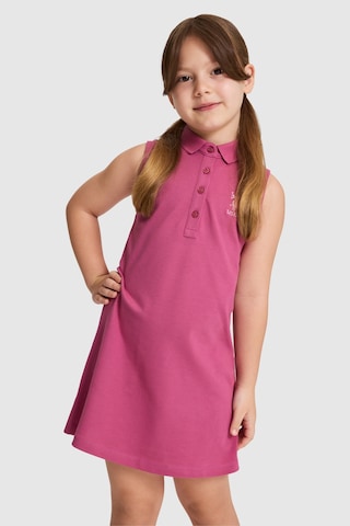 U.S. Polo Assn. Kız Çocuk Fuşya Elbise Örme 50325639-vr023 Fusya