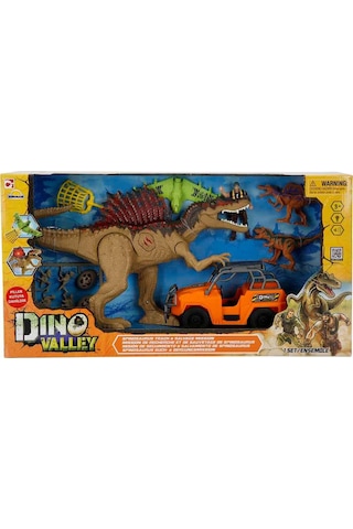Sunman Oyuncak Dino Valley T-rex Attack Oyun Seti - Kahverengi Standart