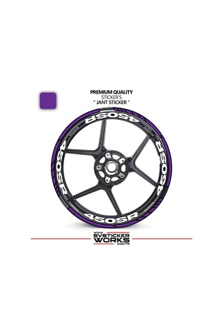 Cfmoto 450sr Jant Sticker Ve İç Yazı Basklı Etiket Sticker Modeli Premium Kalite
