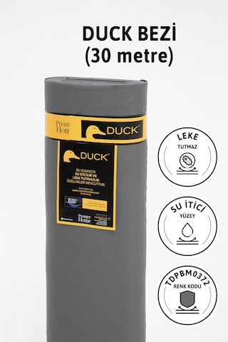 Premier Metrelik Duck Keten Kumaş Su İtici Bez 30 Metre Tdpbm0372 Antrasit