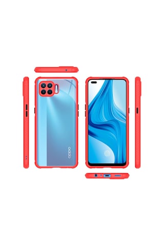 Oppo Reno 4 Lite Kilif Köse Korumali Silikon Arkasi Seffaf Kapak 466796659