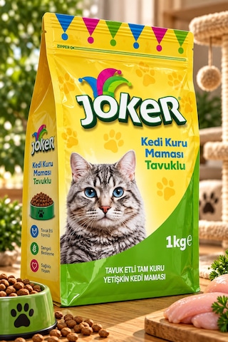 Joker Kedi Kurumaması Tavuklu