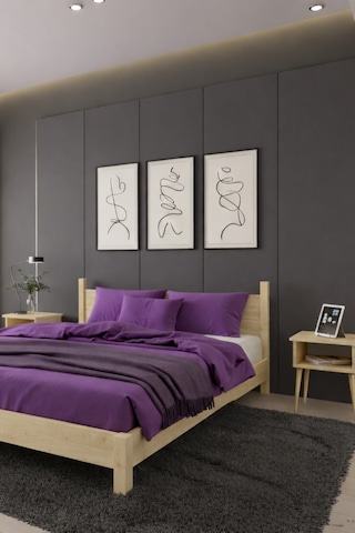 Mi Rage Model Masif Ahşap Karyola Ve 2 Adet Komodin Kolay Kurulum Fırınlanmış İthal Sibirya Çamı 120x200 Yatak Uyumlu 2 Adet Komodin