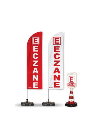 Eczane 2 Yelken Bayrak 1 Reklam Duba Paketi V1