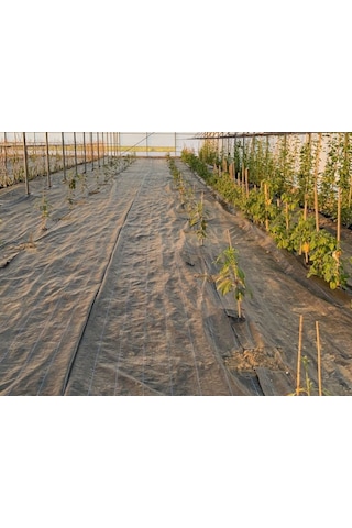 Morilu Sera Taban Örtüsü 90 GR Siyah - Yabani Ot Örtüsü - Jüt Malç Örtüsü - Ağaç Koruma Örtüsü