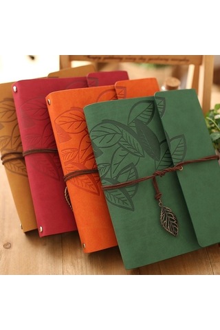 Tongxida Pu Deri Antik Kraft Kağıt Albümler Bordo, Vintage Fotoğraf Defteri