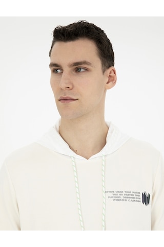Pierre Cardin Erkek Ekru Sweatshirt 50282265-vr019 Ekru