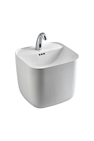 Lena - Tezgah Üstü Monoblok Lavabo Kare Yarım Outlet - E-251- Diğer