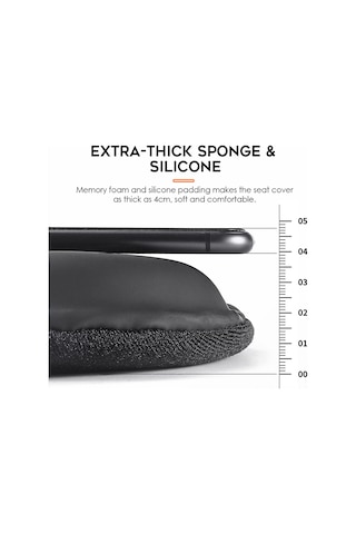 Suofeng Kaymaz Bisiklet Sele Kılıfı - Yumuşak Silikonlu, Hafif Köpük Dolgulu, Dağ Ve Yol Bisikletleri İçin Siyah