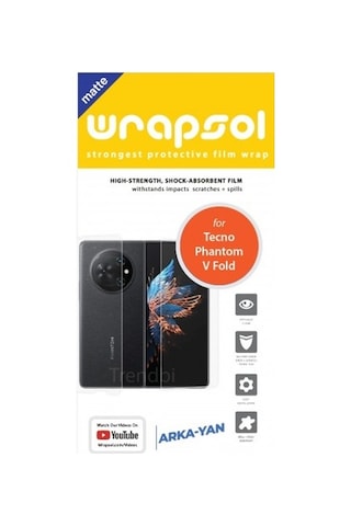 Tecno Phantom V Fold Mat Arka Ve Yan Koruyucu Poliüretan Film