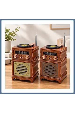 Buradabulabilirsin Retro Radyo Hoparlör Am Fm Sw Bluetooth Usb Type-c Şarjlı Bbz