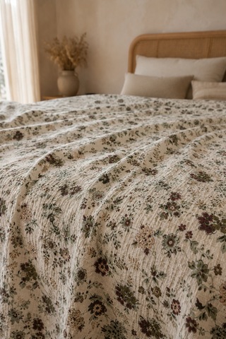 Cotton Collection Tek Kişilik Pike Flower Garden 160x230 Çok Renkli