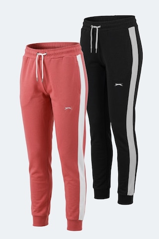 Slazenger Veva 2 Li Set Kadın Eşofman Altı Siyah - Gül