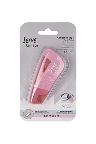 Cortape Şerit Silici 5 Mm 8mt Şeker Pembesi Tekli Blister