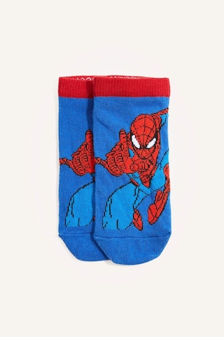 Defacto Marvel Spıderman 3lü Pamuklu Patik Çorap Seti Erkek Çocuk H2326a8nskr1 Çok Renkli-kr1