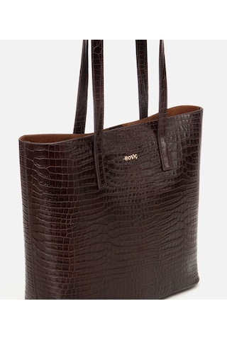 Hotiç Kadın Deri Kahverengi Çıkarılabilir Portföy Çantalı Tote Çanta 03cah310670a480 Kahverengi