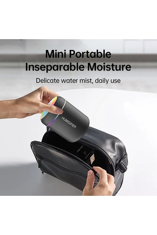180ml Mini Hava Nemlendirici Usb Elektrikli Aroma Difüzör Uçucu Yağ Temizleyici Black