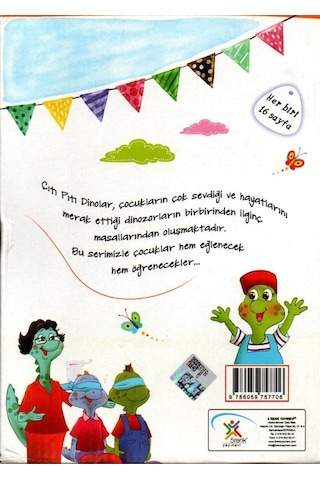 Çıtı Pıtı Dinolar Serisi Seti-10 Kitap Takım - Göksal Aslan - 5 Renk Yayınları