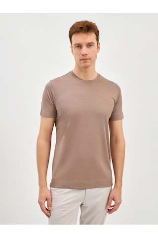 Karaca Erkek Modern Fıt Tişört-vizon 11.25s.06.607 Vizon