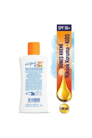 Eda Taşpınar Kids Mineral Filtreli Yüksek Korumalı Güneş Kremi SPF50+ 200 ML