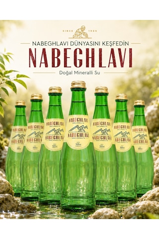 Nabeghlavi Doğal Mineralli Su Cam Şişe 6 x 500 ML