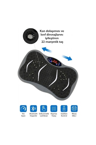 3d 5 Programlı Titreşimli Spor Kondisyon Fitness Egzersiz Aleti Vipration Plate