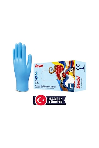 Hemengo Pudrasız Nitril Muayene Eldiveni - Large Büyük Boy Hmngobzs