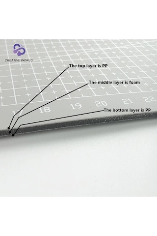 Kesim matı kesim altlığı A2 GRİ renk çift taraflı 45*60cm