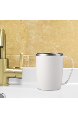 Pazly Suntek Modern Kaymaz Fırçası Diş Beyaz Beyaz Bardağı Banyo Ov Diğer