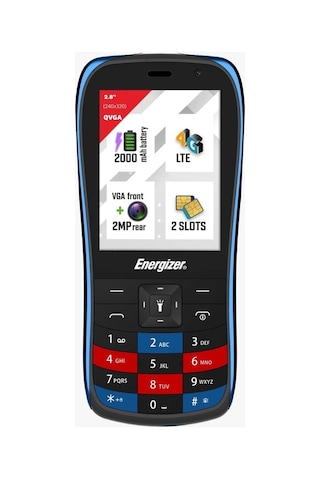 Energızer E284s Dual 4g Black-blue Tuşlu Cep Telefonu Energızer Türkiye li