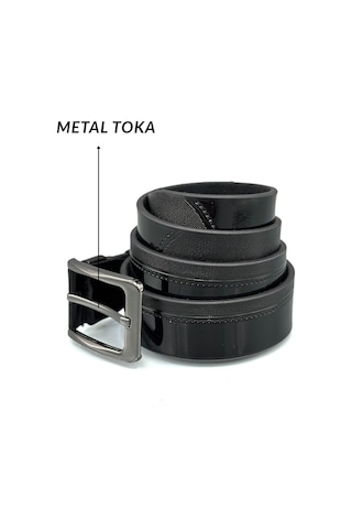 Sermoda 33 Mm Baskılı Desenli Vegetal Deri Erkek Kumaş Pantolon Kemeri 2