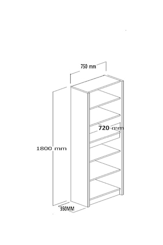 Umg Mobilya Patentli Santra Kulpsuz 4 Kapaklı, Çok Amaçlı Dolap, Mutfak, Elbise, Balkon, Kiler, Dosya Dolabı Meşe