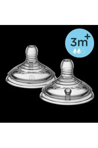Tommee TiPPee Closer To Nature Biberon Emziği 2'Li 3+ Ay Orta