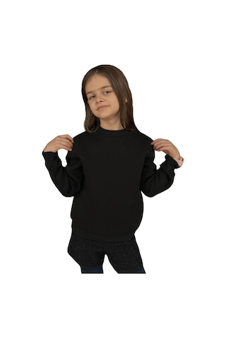 Pxm 3 İplik Şardonlu Premium Kumaş Çocuk Sweatshirt 5-6 / 7-8 / 9-10 Ve 11-12 Yaş Siyah Siyah Pxm 3 İplik Şardonlu Premium Kumaş Çocuk Sweatshirt 5-6 / 7-8 / 9-10 Ve 11-12 Yaş Siyah Siyah