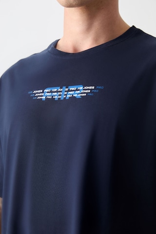 Air Jones Tommy Life Lacivert %100 Pamuk Kalın Yumuşak Dokulu Oversize Fit Baskılı Erkek T-shirt - 88356 Lacivert